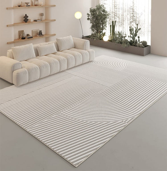 Modern Rugs in Dining Room, Abstract Geometric Modern Rugs, Large Modern Area Rugs in Living Room, Contemporary Carpet for Study Room-HomePaintingDecor