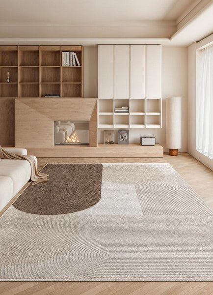Living Room Contemporary Modern Rugs, Extra Large Abstract Geometric Modern Rugs, Bedroom Modern Rugs, Modern Rugs for Dining Room-HomePaintingDecor