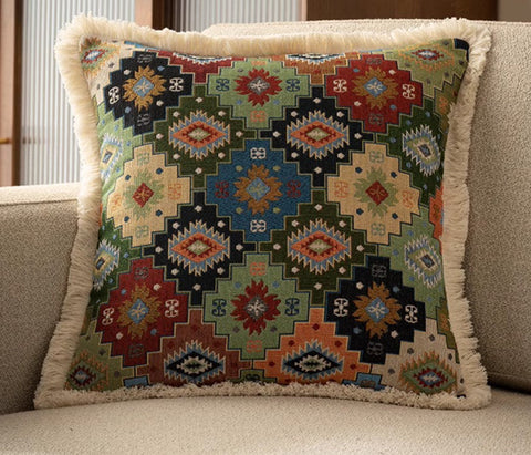 Extra Large Modern Geometric Pillows, Bohemian Decorative Sofa Pillows for Living Room, Flower Decorative Pillows for Bedroom, Decorative Pillow Covers-HomePaintingDecor