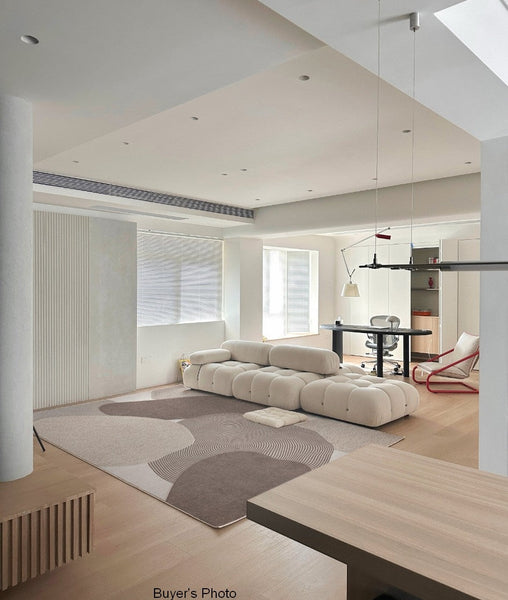 Living Room Modern Rugs, Modern Living Room Rug Placement Ideas, Extra Large Contemporary Area Rugs for Bedroom, Dining Room Floor Carpets-HomePaintingDecor