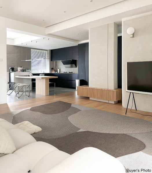 Living Room Modern Rugs, Modern Living Room Rug Placement Ideas, Extra Large Contemporary Area Rugs for Bedroom, Dining Room Floor Carpets-HomePaintingDecor