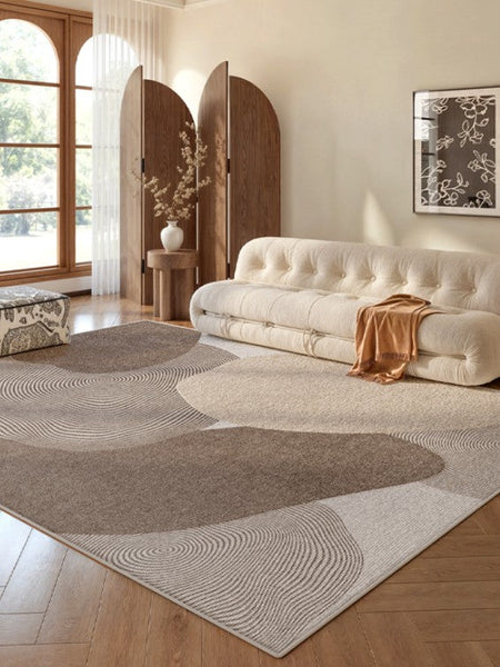 Living Room Modern Rugs, Modern Living Room Rug Placement Ideas, Extra Large Contemporary Area Rugs for Bedroom, Dining Room Floor Carpets-HomePaintingDecor