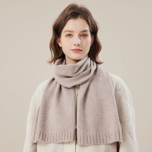 Wool Scarf for Women, Cozy Winter Scarf, Modern Fashion Designer Scarf, Casual Scarf for Women, Soft Cashmere Scarf for Women, Cold Weather Scarf-HomePaintingDecor