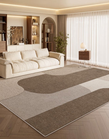 Modern Living Room Rug Placement Ideas, Extra Large Contemporary Area Rugs for Bedroom, Dining Room Floor Carpets, Living Room Modern Rugs-HomePaintingDecor