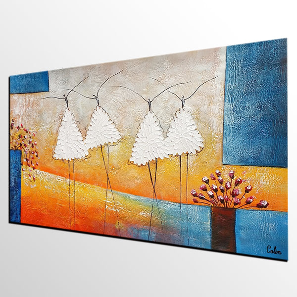 Abstract Modern Paintnig, Bedroom Wall Art Ideas, Simple Modern Painting, Abstract Painting for Sale, Ballet Dancer Painting-HomePaintingDecor