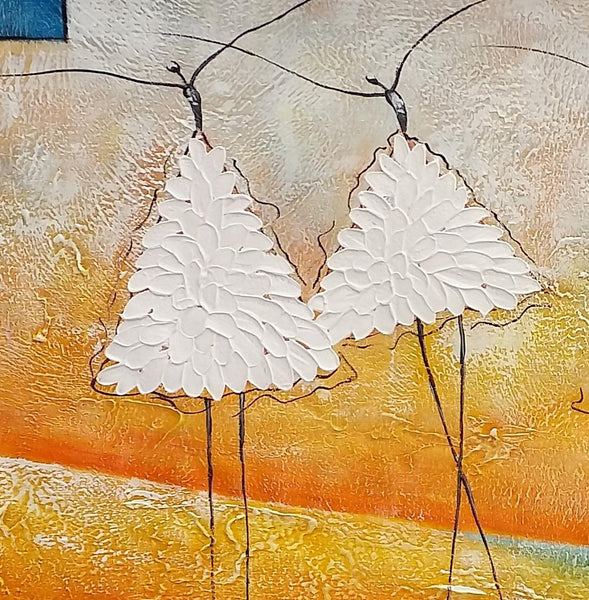 Abstract Modern Paintnig, Bedroom Wall Art Ideas, Simple Modern Painting, Abstract Painting for Sale, Ballet Dancer Painting-HomePaintingDecor