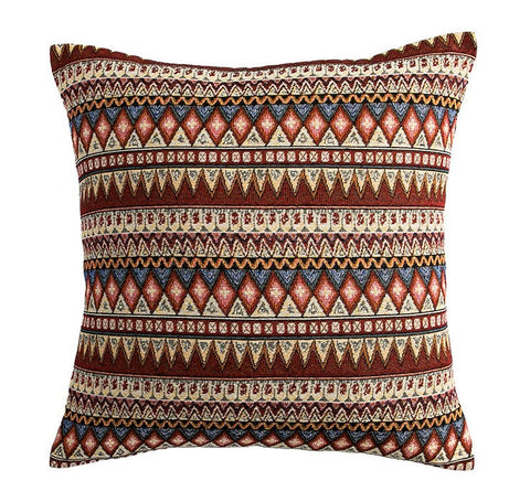 Geometric Pattern Throw Pillow for Couch, Decorative Throw Pillows, Bohemia Sofa Pillows for Living Room, Large Bohemian Decorative Sofa Pillows-HomePaintingDecor