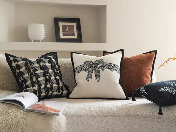 Large Decorative Throw Pillows, Decorative Pillow Arrangement Ideas for Couch, Modern Decorative Pillows for Living Room, Decorative Pillow Covers-HomePaintingDecor