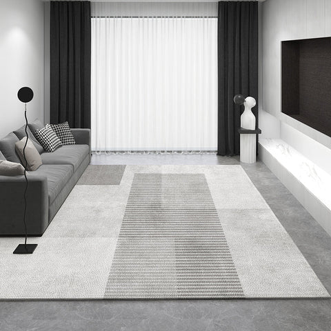 Living Room Modern Rugs, Dining Room Geometric Modern Rugs, Bedroom Modern Rugs, Extra Large Gray Contemporary Modern Rugs for Office-HomePaintingDecor