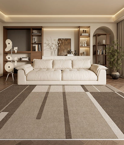 Dining Room Modern Rugs, Extra Large Geometric Modern Rugs in Bedroom, Unique Large Contemporary Floor Carpets for Living Room-HomePaintingDecor