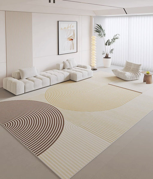 Modern Living Room Rug Placement Ideas, Modern Geometric Carpets for Office, Bedroom Modern Area Rugs, Modern Area Rugs under Dining Room Table-HomePaintingDecor