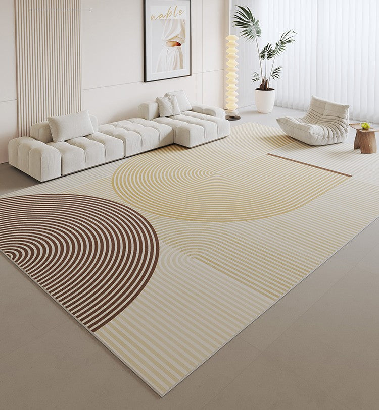 Modern Living Room Rug Placement Ideas, Modern Geometric Carpets for Office, Bedroom Modern Area Rugs, Modern Area Rugs under Dining Room Table-HomePaintingDecor