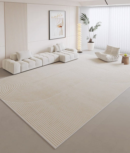 Large Geometric Floor Carpets, Modern Living Room Area Rugs, Bedroom Modern Rugs, Modern Area Rugs under Dining Room Table, Modern Rugs for Kitchen-HomePaintingDecor