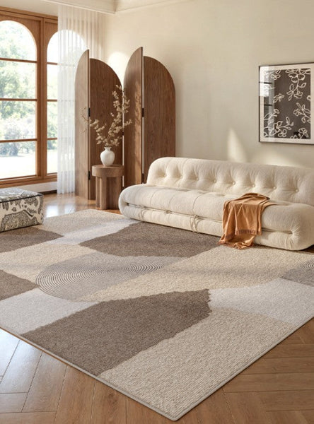 Large Contemporary Floor Carpets, Dining Room Modern Rugs, Living Room Modern Area Rugs, Geometric Modern Rugs in Bedroom-HomePaintingDecor