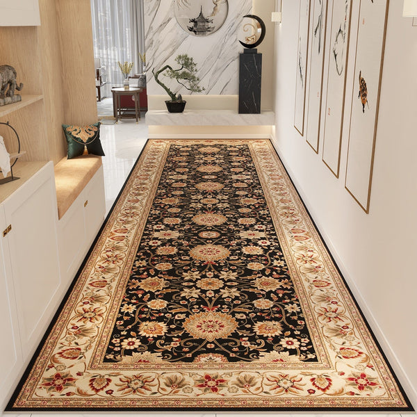 Extra Long Narrow Hallway Runners, Kitchen Runner Rugs, Colorful Persian Runner Rugs for Bedside, Non Slip Entrance Runner Rugs, Washable Entryway Runner Rug Ideas-HomePaintingDecor