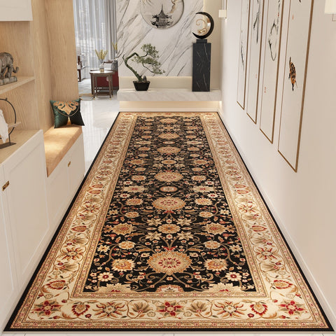 Extra Long Narrow Hallway Runners, Kitchen Runner Rugs, Colorful Persian Runner Rugs for Bedside, Non Slip Entrance Runner Rugs, Washable Entryway Runner Rug Ideas-HomePaintingDecor