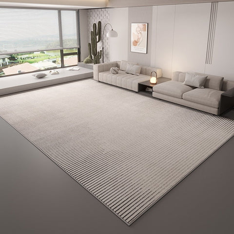 Large Modern Rugs in Living Room, Grey Modern Rugs under Sofa, Abstract Contemporary Rugs for Bedroom, Dining Room Floor Carpets, Modern Rugs for Office-HomePaintingDecor