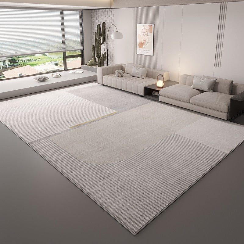 Unique Large Contemporary Floor Carpets for Living Room, Grey Geometric Modern Rugs in Bedroom, Modern Rugs for Sale, Dining Room Modern Rugs-HomePaintingDecor