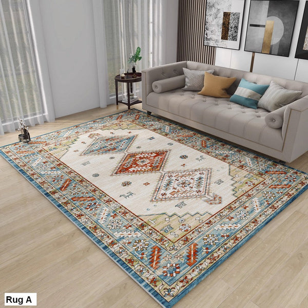 Morocco Area Rugs for Living Room, Traditional Persain Rugs for Bedroom, Traditional Colorful Persian Rugs, Vintage Area Rugs for Dining Room-HomePaintingDecor
