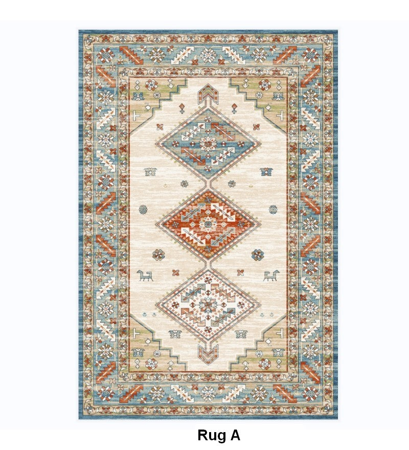 Morocco Area Rugs for Living Room, Traditional Persain Rugs for Bedroom, Traditional Colorful Persian Rugs, Vintage Area Rugs for Dining Room-HomePaintingDecor