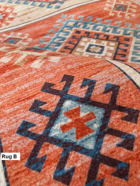 Morocco Area Rugs for Living Room, Traditional Persain Rugs for Bedroom, Traditional Colorful Persian Rugs, Vintage Area Rugs for Dining Room-HomePaintingDecor