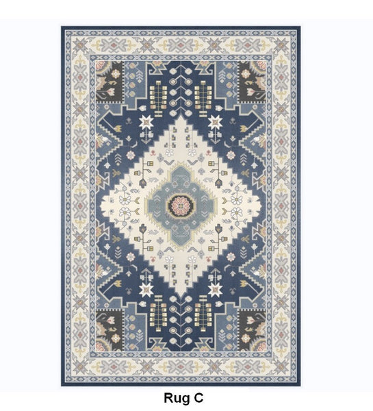 Morocco Area Rugs for Living Room, Traditional Persain Rugs for Bedroom, Traditional Colorful Persian Rugs, Vintage Area Rugs for Dining Room-HomePaintingDecor