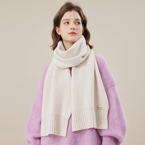 Modern Winter Scarf, Fashion Designer Scarf, Casual Scarf for Women, Cold Weather Scarf, Wool Scarf for Women, Soft Cashmere Scarf for Women-HomePaintingDecor