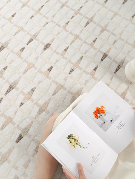 Abstract Area Rugs for Living Room, Modern Rugs under Dining Room Table, Modern Carpets for Kitchen, Geometric Contemporary Modern Rugs Next to Bed-HomePaintingDecor