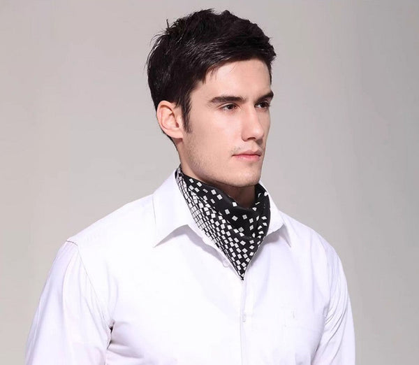 Mens Dress Silk Scarf, Pure Silk Square Scarf, Soft Silk Scarf Mens, Skinny Silk Scarf Men, Silk Neckerchief For Men, Summer Silk Scarf Men, Formal Silk Scarf Mens, Small Square Silk Scarf-HomePaintingDecor