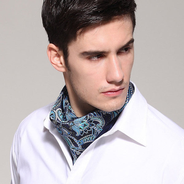 Pure Silk Square Scarf, Soft Silk Scarf Mens, Mens Dress Silk Scarf, Skinny Silk Scarf Men, Silk Neckerchief For Men, Summer Silk Scarf Men, Formal Silk Scarf Mens, Small Square Silk Scarf-HomePaintingDecor