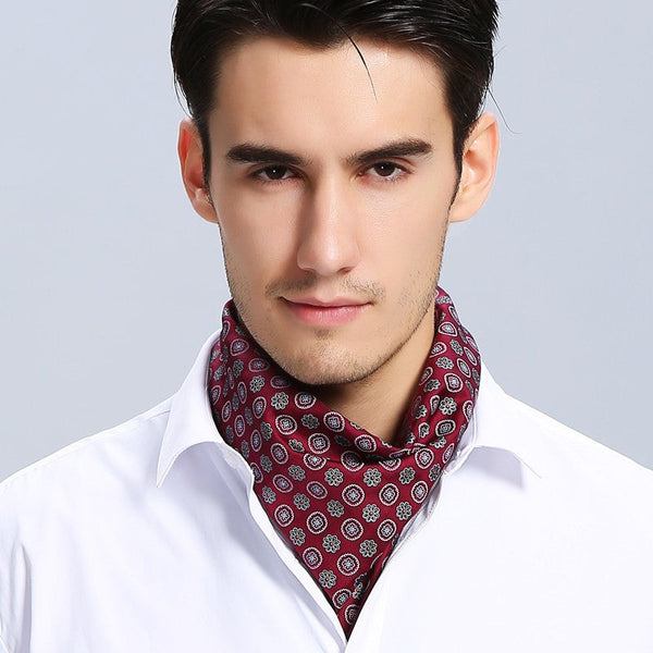 Short Silk Scarf Business, Mens Silk Head Scarf, Professional Thin Silk Scarf, Casual Silk Scarf Mens, Mens Silk Neck Scarf, Silk Scarf For Work, Small Silk Scarf Men, Silk Scarf For Suit-HomePaintingDecor