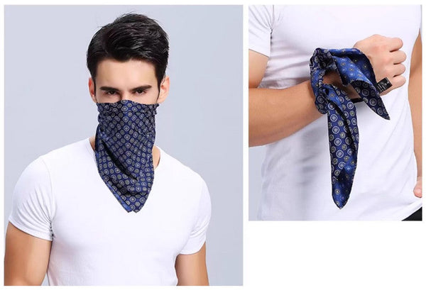 Mens Silk Neck Scarf, Silk Scarf For Work, Casual Silk Scarf Mens, Short Silk Scarf Business, Mens Silk Head Scarf, Lightweight Silk Scarf Men, Silk Ascot Scarf Men-HomePaintingDecor