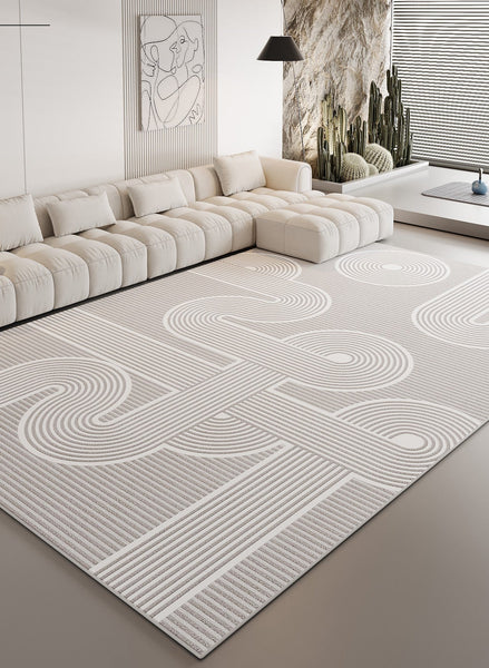 Modern Rugs for Dining Room, Large Modern Rugs for Bedroom, Simple Large Modern Rugs for Living Room, Abstract Geometric Modern Rugs-HomePaintingDecor