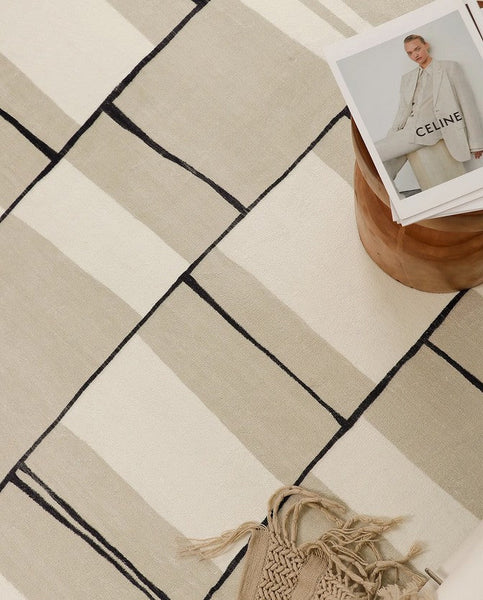 Modern Area Rug for Living Room, Contemporary Soft Rugs under Sofa, Bedroom Modern Floor Rugs, Large Area Rugs for Office-HomePaintingDecor