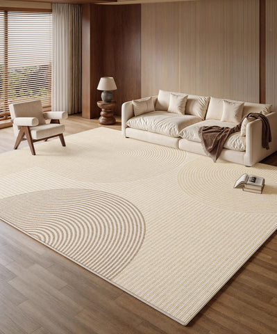 Bedroom Floor Rugs, Geometric Contemporary Rugs for Dining Room, Extra Large Modern Rugs for Living Room, Oversized Modern Rug for Living Room-HomePaintingDecor