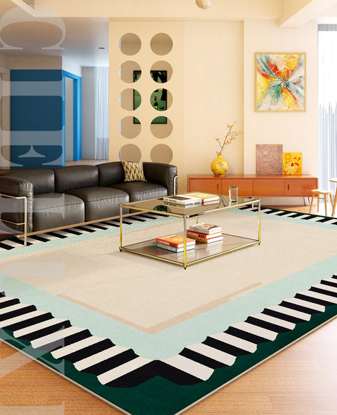 Living Room Contemporary Modern Rugs, Geometric Modern Rugs, Modern Carpets under Coffee Table, Colorful Modern Rugs for Bedroom-HomePaintingDecor