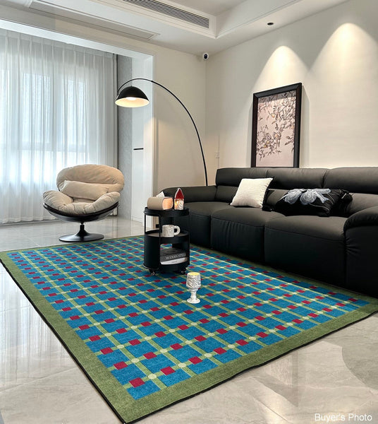 Contemporary Modern Rugs for Living Room, Mid Century Modern Rugs, Colorful Absract Rugs for Bedroom, Minimalist Geometric Rugs for Living Room-HomePaintingDecor