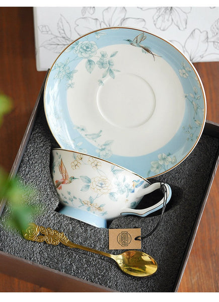 Luxury Tea Cup with Saucer, Elegant Coffee Cup, Ceramic Tea Cup Set, Porcelain Coffee Cup, Porcelain Tea cups, British Tea Cup Set, Afternoon Tea Cup with Saucer Set-HomePaintingDecor