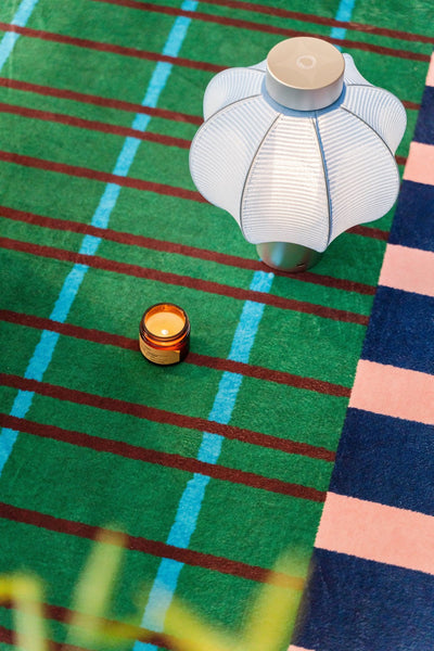 Modern Rugs for Living Room, Geometric Area Rugs, Green Mid Century Contemporary Rugs, Colorful Area Rugs for Bedroom-HomePaintingDecor