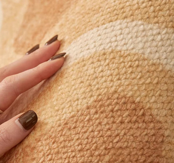 Geometric Modern Rugs for Dining Room, Large Modern Rugs for Living Room, Bedroom Modern Rugs, Cream Color Contemporary Modern Rugs-HomePaintingDecor