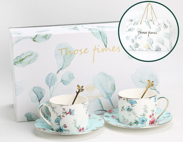 Elegant Coffee Cup, Porcelain Tea cups, British Tea Cup Set, Vintage Tea Cup Set, Afternoon Tea Cup with Saucer Set, Porcelain Coffee Cups, Coffee Cup in Gift Box-HomePaintingDecor