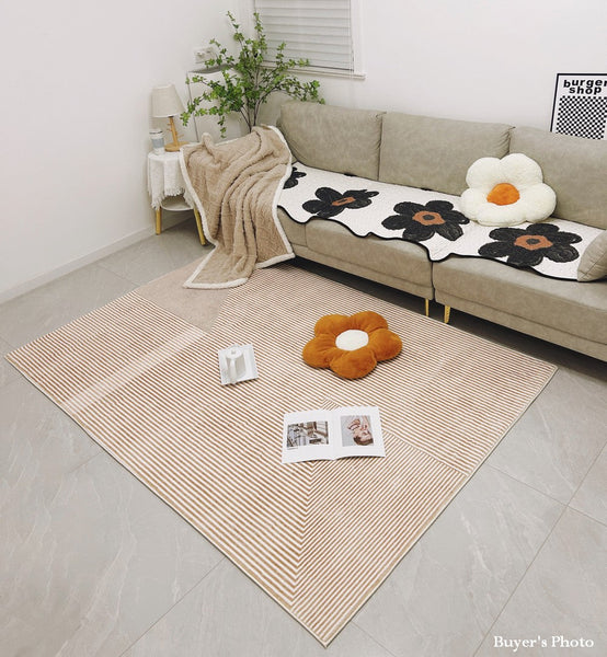 Modern Rugs for Living Room, Abstract Contemporary Modern Rugs, Geometric Contemporary Rugs Next to Bed, Modern Rugs for Dining Room-HomePaintingDecor