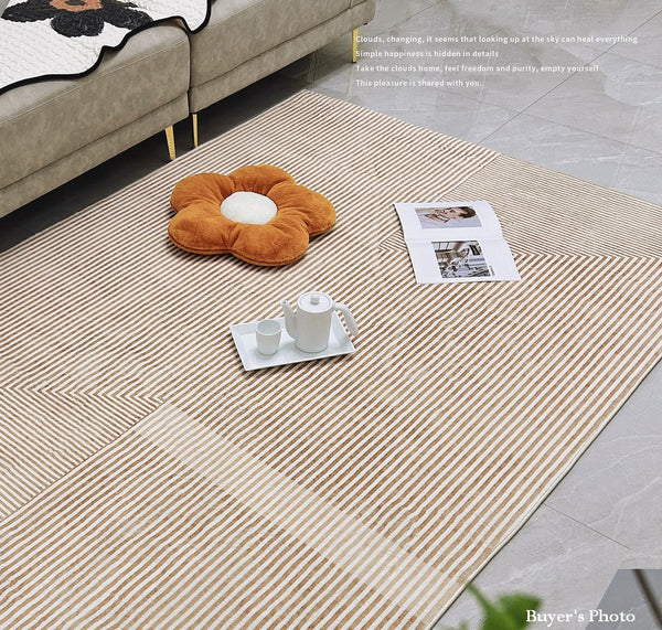 Modern Rugs for Living Room, Abstract Contemporary Modern Rugs, Geometric Contemporary Rugs Next to Bed, Modern Rugs for Dining Room-HomePaintingDecor