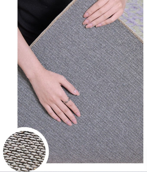 Mid Century Area Rugs, Contemporary Modern Living Room Rug Ideas, Blue Modern Rugs for Dining Room, Bedroom Modern Floor Carpet-HomePaintingDecor