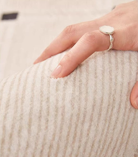 Bedroom Circular Modern Rugs, Mid Century Modern Rugs under Chairs, Geometric Round Rugs for Dining Room, Contemporary Modern Rugs-HomePaintingDecor