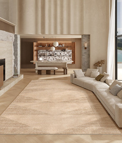 Modern Rugs under Dining Room Table, Geometric Modern Carpets for Office, Abstract Modern Rugs for Living Room, Contemporary Modern Rugs Next to Bed-HomePaintingDecor