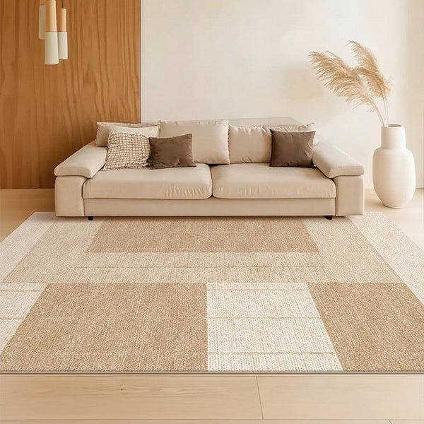 Contemporary Abstract Rugs under Dining Room Table, Large Modern Rugs for Living Room, Mid Century Modern Rugs for Bedroom-HomePaintingDecor