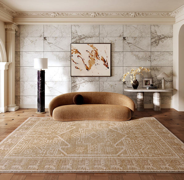Large Modern Rugs under Dining Room Table, Contemporary Abstract Rugs Next to Bed, Geometric Modern Carpets for Office, Vintage Soft Turkish Rug for Living Room-HomePaintingDecor