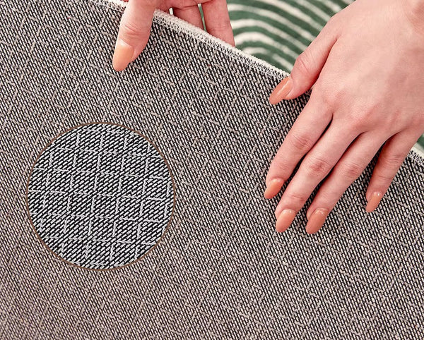 Bedroom Abstract Modern Area Rugs, Green Contemporary Modern Rugs, Geometric Round Rugs for Dining Room, Mid Century Round Modern Rugs under Chairs-HomePaintingDecor