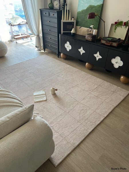Geometric Contemporary Modern Rugs Next to Bed, Modern Rugs under Dining Room Table, Abstract Area Rugs for Living Room-HomePaintingDecor